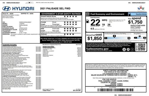 2021 Hyundai PALISADE SEL