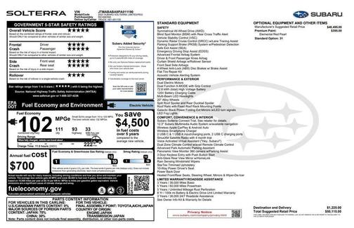 2023 Subaru Solterra Limited