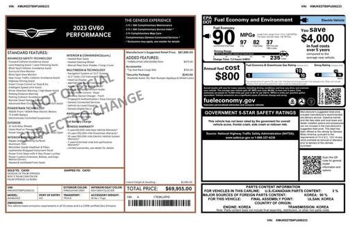 2023 Genesis GV60 Performance