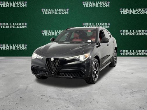 Vulcano Black Metallic 2023 Alfa Romeo Stelvio Veloce