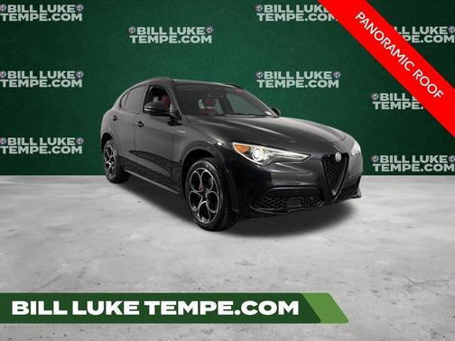 Vulcano Black Metallic 2023 Alfa Romeo Stelvio Veloce