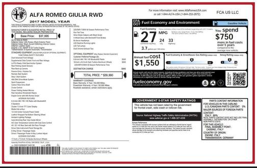 2017 Alfa Romeo Giulia Base