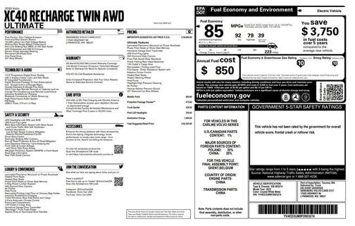 2023 Volvo XC40 Recharge Pure Electric Twin Ultimate