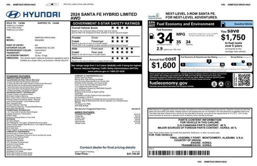 2024 Hyundai SANTA FE HEV Limited