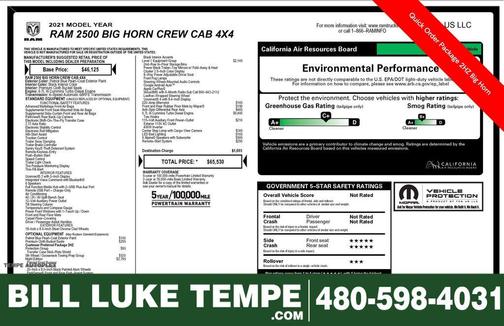 2021 RAM 2500 Big Horn