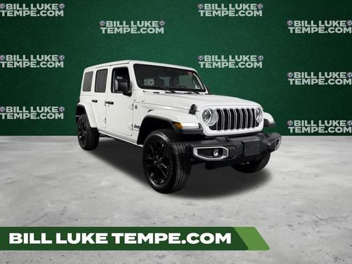 Bright White Clearcoat 2025 Jeep Wrangler 4xe Sahara