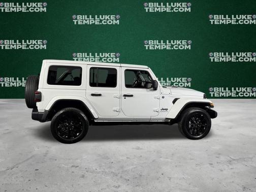 Bright White Clearcoat 2025 Jeep Wrangler 4xe Sahara
