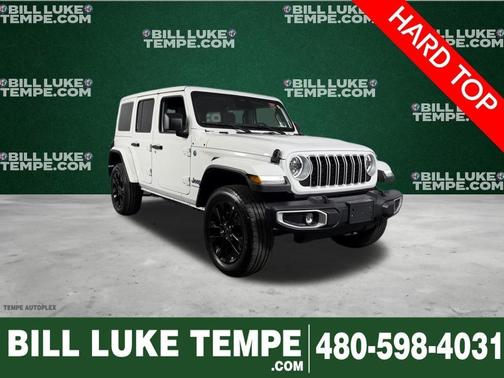 Bright White Clearcoat 2025 Jeep Wrangler 4xe Sahara