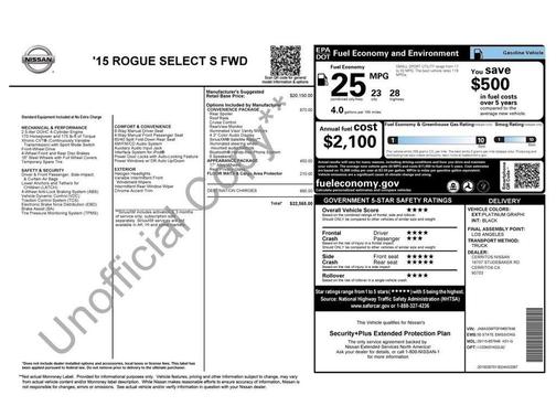 2015 Nissan Rogue Select S
