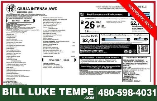 2025 Alfa Romeo Giulia INTENSA