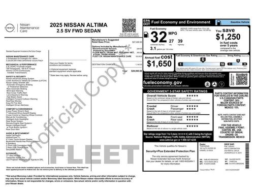 2025 Nissan Altima SV