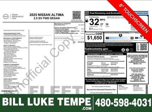2025 Nissan Altima SV