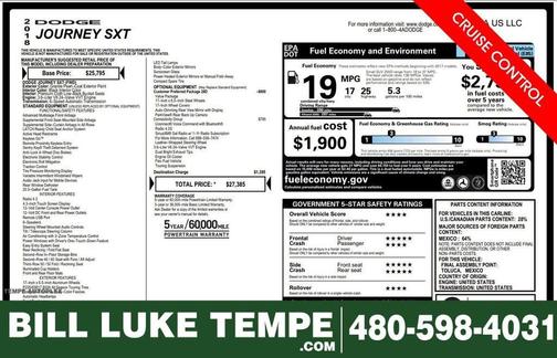 Granite Crystal Clearcoat Metallic 2018 Dodge Journey SXT