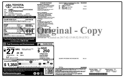 2017 Toyota Camry SE