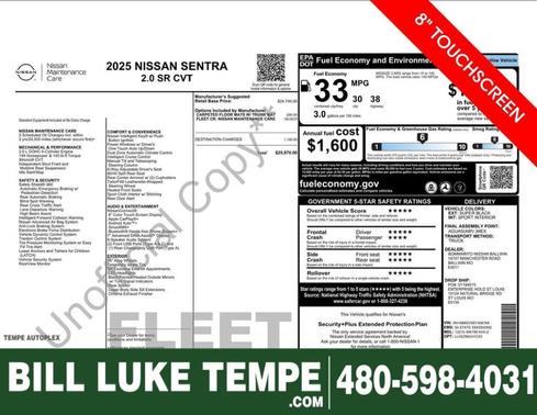 2025 Nissan Sentra SR
