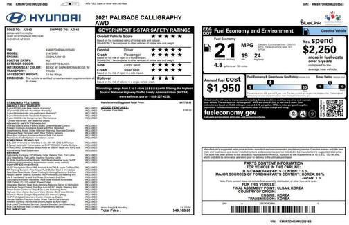 2021 Hyundai PALISADE Calligraphy