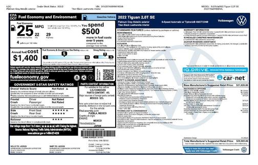 2022 Volkswagen Tiguan 2.0T SE
