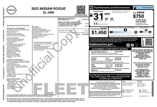 Black 2023 Nissan Rogue SL