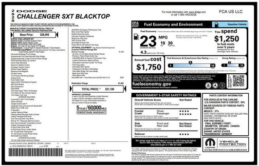 2020 Dodge Challenger SXT