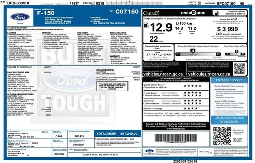 Oxford White 2025 Ford F-150 Tremor