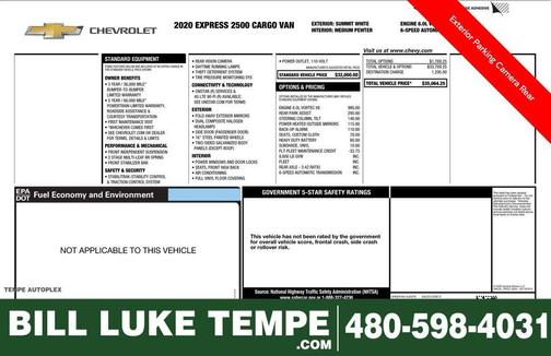 2020 Chevrolet Express 2500 Work Van