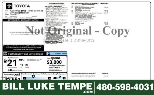 2024 Toyota Tacoma TRD Off Road