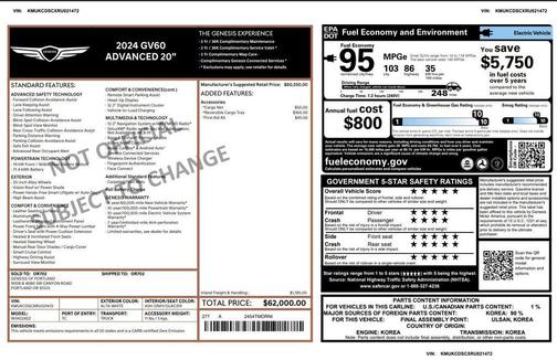2024 Genesis GV60 Advanced