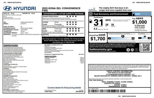 2025 Hyundai KONA SEL