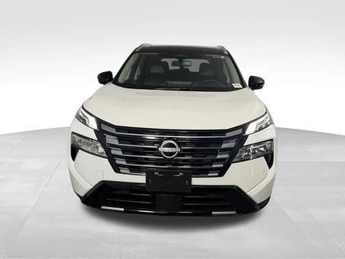 White / Black 2025 Nissan Rogue Platinum
