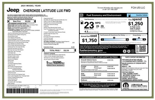 2021 Jeep Cherokee Latitude Lux