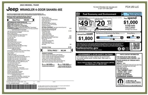 2023 Jeep Wrangler 4xe Sahara