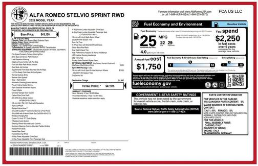 2022 Alfa Romeo Stelvio Sprint