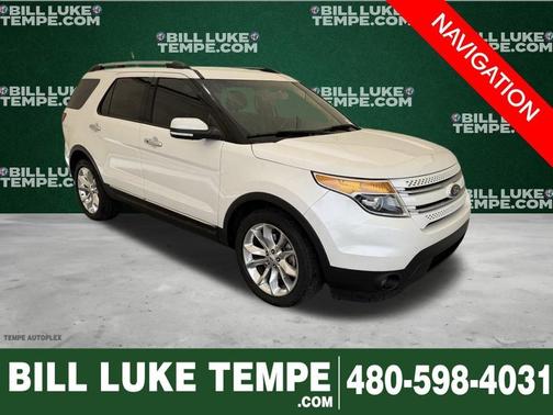 White Platinum Clearcoat Metallic 2015 Ford Explorer Limited