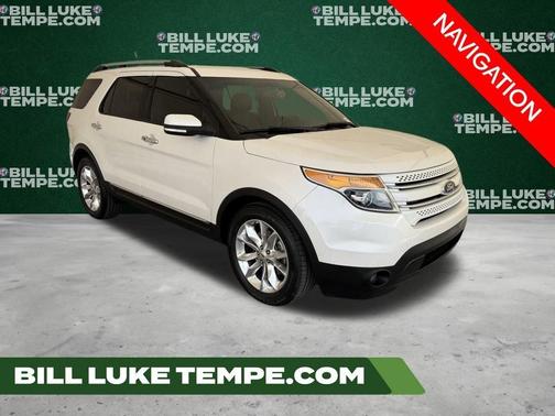 White Platinum Clearcoat Metallic 2015 Ford Explorer Limited