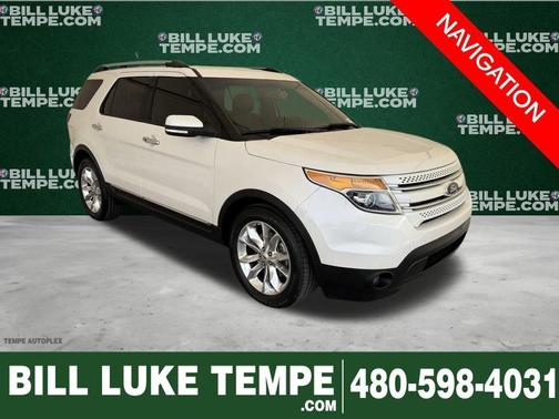 White Platinum Clearcoat Metallic 2015 Ford Explorer Limited