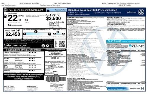 2024 Volkswagen Atlas Cross Sport 2.0T SEL Premium R-Line