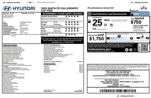 2023 Hyundai SANTA FE Calligraphy