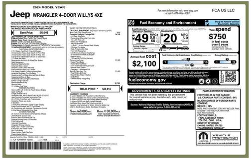 Anvil Clearcoat 2024 Jeep Wrangler 4xe Sport