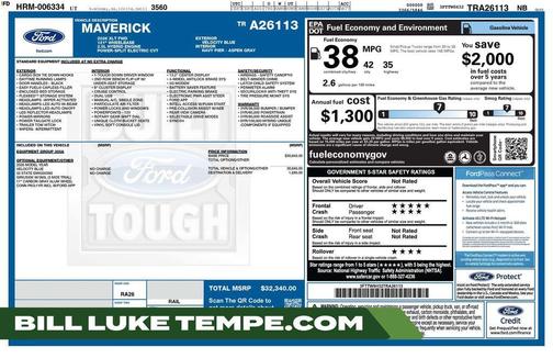 Blue 2026 Ford Maverick XLT