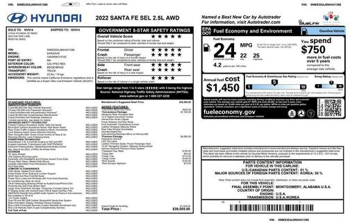 2022 Hyundai SANTA FE SEL