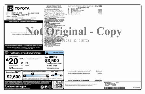 2025 Toyota Sequoia Capstone