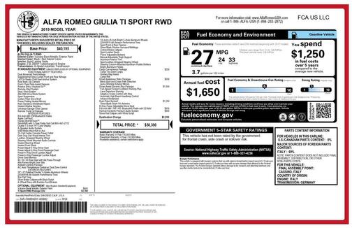 2019 Alfa Romeo Giulia Ti