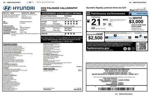2025 Hyundai PALISADE Calligraphy
