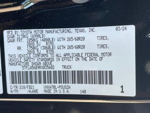 2024 Toyota Tundra SR5