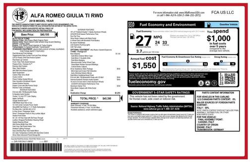 2018 Alfa Romeo Giulia Ti