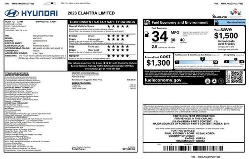 2023 Hyundai ELANTRA Limited