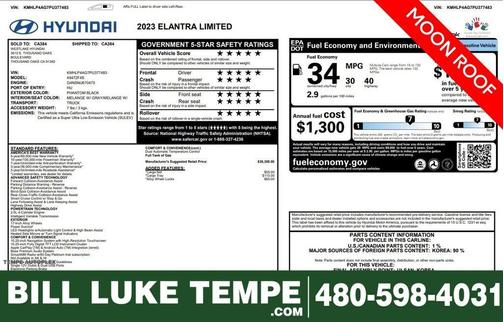 2023 Hyundai ELANTRA Limited