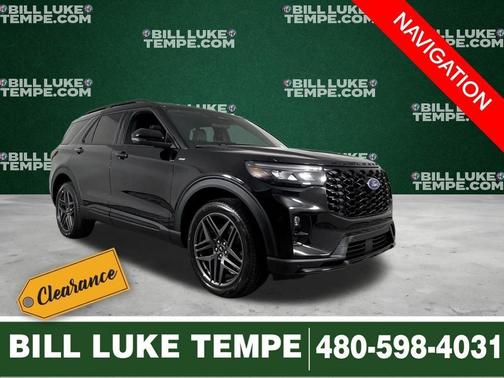 Agate Black Metallic 2025 Ford Explorer ST-Line