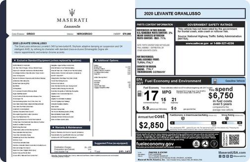 2020 Maserati Levante GranLusso