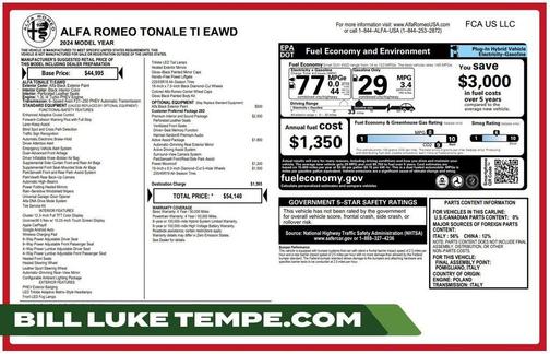 Alfa Black 2024 Alfa Romeo Tonale Ti